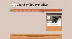 Desktop Screenshot of grandvalleypetsalive.org